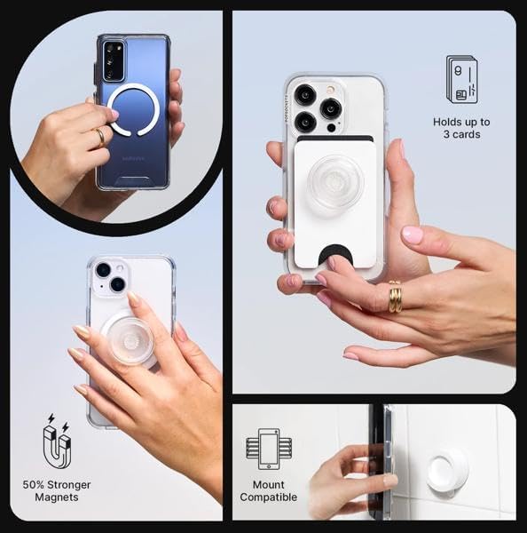 PopSockets Phone Grip for MagSafe, Magnetic Holder- Love Ya Pikachu