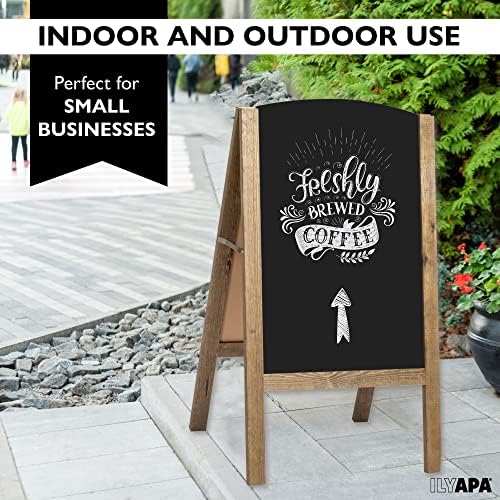 Ilyapa A Frame Chalk Board Easel Sign 18x31.5 in - Sandwich Signs Outdoor
