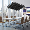 Acoustic Ceiling Panels Sound Absorbing Panels, Lattice Black