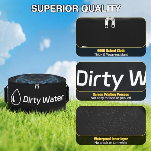 Nilight 1 Pack RV Sewer Hose Storage Bag Waterproof with Visible Cover