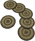 Homespice Pinecone Braided Trivets Ideal as Pot Holders, Round 8" Set of 6