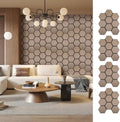 Hexagon Acoustic Wall Panels, Self-Adhesive Sound Absorbing Wall Panel by ARMURO, 4 Pack Covers 19.27 Sq Ft, Peel and Stick Noise Reducing for Home Office Studio Bedroom Wall Decor