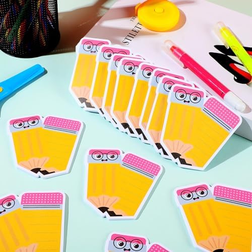96 Pads 2880 Sheets Teacher Sticky Notes Pencil Note Pads Appreciation Gifts Self Adhesive Memo Pad Cute Gifts