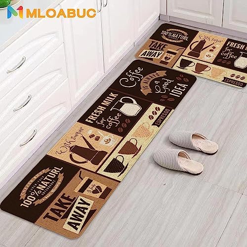 Kitchen Rugs and Mats Set of 2,Floor Mats for Home Kitchen Decor Mat