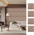 4 Packs Acoustic Wall Panels - Self-Adhesive 3D Wood Slat Wall Panel- Peel and Stick Sound Absorbing Panels for Noise Reducing - Feature Wall Decor for Home & Office