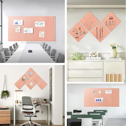 Large Felt Bulletin Board 48" x 24", Pink