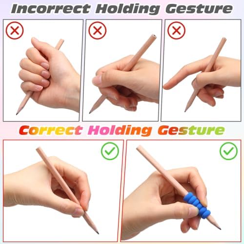 96 Pcs Foam Pencil Grips for Handwriting Ergonomic Pencil Holder
