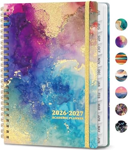Planner 2026-2027, Weekly & Monthly Academic Calendar, Jul 2026 – Jun 2027