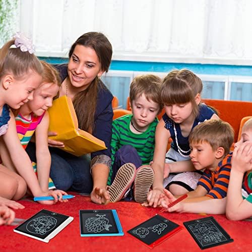 Nezyo 16 Pack 4.5 Inch Mini LCD Writing Tablet for Kids,Mix Colors