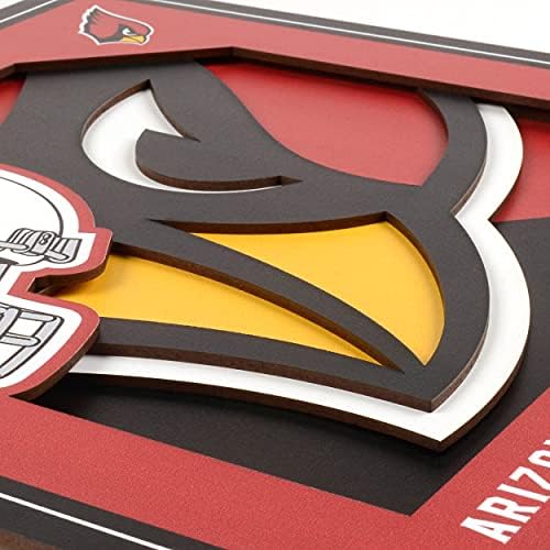 YouTheFan NFL Arizona Cardinals 3D Logo Series Wall Art