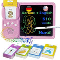 Talking Flash Cards with Writing Tablet - German English, Pink