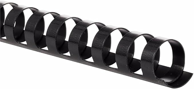 Mead CombBind Binding Spines/Spirals/Coils/Combs, 5/8", 125 Sheet Capacity, Black, 125 Pack (4000135)