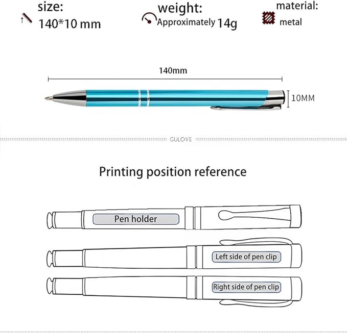 Yucold Customized ballpoint pens in bulk, personalized ballpoint pens with free engraving, for use in companies, enterprises, graduation anniversaries (Grey,260)