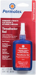 Permatex 26240 Permanent Strength Threadlocker Red, 36 ml Bottle