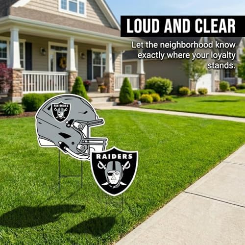 NFL Logo & Helmet 2 Pack Yard Sign Set
