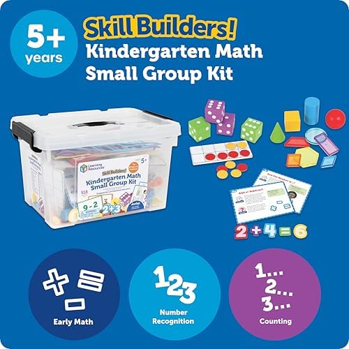 Learning Resources Skill Builders Kindergarten Math Small Group Kit