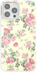 PopSockets iPhone 13 Pro Max Phone Case w/MagSafe- Cottage Tutu | Magnetic, Wireless Charging, Camera & Drop Protection, Yellow, Butter, Flower, Floral