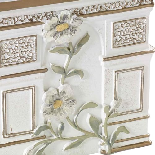 Avanti Linens - Toothbrush Holder, 100% Hand-Painted Resin Bathroom Accessories, Elegant Home Decor (Paris Botanique)