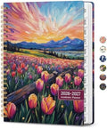 Large Planner 2026-2027, A4 (8.5" x 11") Hardcover Weekly & Monthly Planner July 2026 - June 2027 with Monthly Tabs, Academic Planner for School, Work and Office, Radiant Pastures