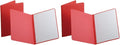 Oxford Title Panel and Border Front Report Covers, Red, Letter Size, 25 per Box, (52511) (Pack of 2)