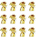 Beistle 50804 GD Metallic Wrapped Balloon Weights, Gold, 6 Ounces, 12-Piece