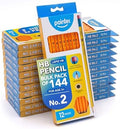 Pointer No. 2 HB Pencils Presharpened HB Wood-Cased Soft Erasers 144 Pack