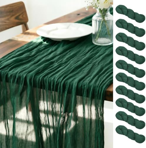 Cheesecloth Table Runner Fall Boho Wedding Birthday Home Decor