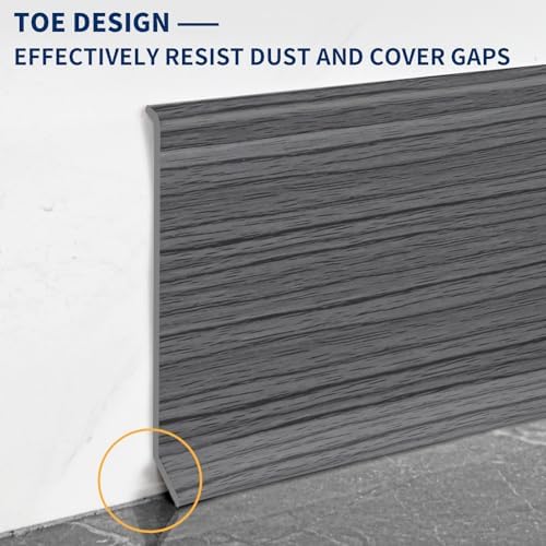 Vinyl Baseboard Molding Trim 4 Inch Peel and Stick Cove Base