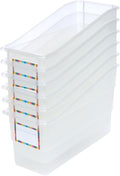 Really Good Stuff Durable Book & Binder Holders - 6 Pack - Clear