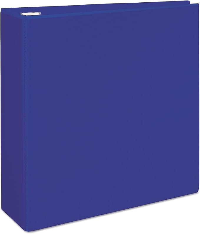 Avery® Heavy-Duty 3 Ring Binder, 4" EZD® Rings, 1 Pacific Blue Binder | For Heavy School, Home and Office Use, Tear-Resistant Spine, DuraEdge Split-Resistant Sides, Nonstick Interior Pockets