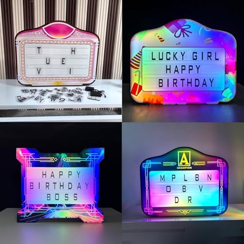 Acrylic Letter Card for VIP Bottle Service, 52 PCS