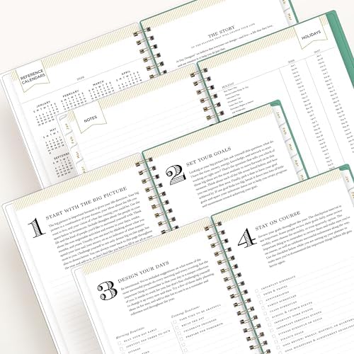 Blue Sky Day Designer 2026 Weekly & Monthly Planner, 5"x8", Peyton White