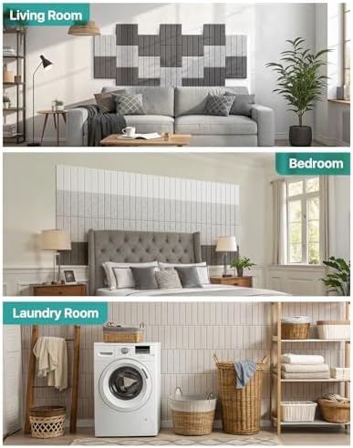 Soundsbay Sound Proof Foam Panels for Walls Self-Adhesive, 18-Pack 12"X12"
