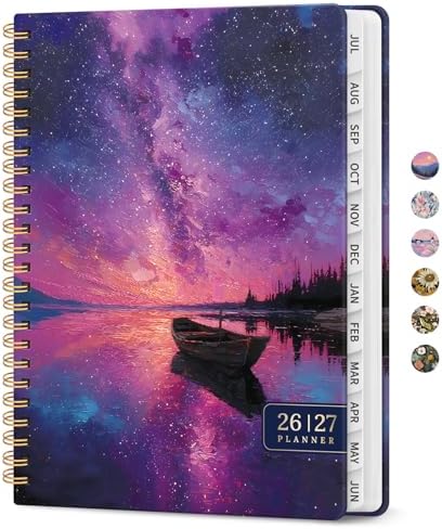 Planner 2026-2027, Monthly & Weekly Jul 2026-Jun 2027 Planner Calendar