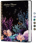 Planner 2026-2027, Jul 2026-Jun 2027 Academic Monthly & Weekly Planner | 6.3" x 8.5" Hardcover Pretty Calendar Planner for Women, Spiral Organizer for School Office Home Supplies, Coral Dream