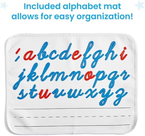 hand2mind Cursive Connecting Lowercase Letters, Tactile Letter Tracing, Cursive Alphabet Handwriting Practice, Fine Motor Activities, Homeschool Supplies, Classroom Manipulatives for Elementary School