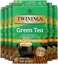 Twinings Decaffeinated Green Tea Bags, 20 CT Box (6 Pack)