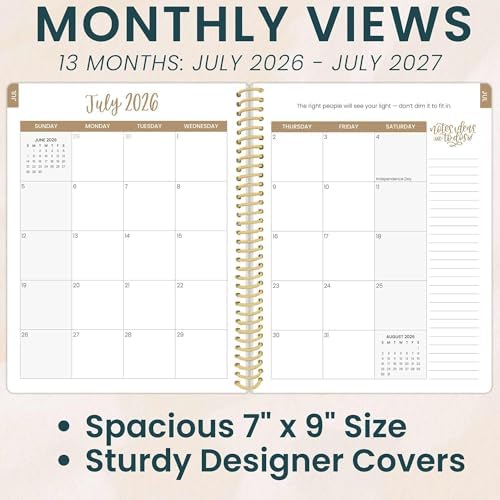 Daisy by bloom daily planners 2026-2027 Academic Year Student Planner (July 2026 - July 2027) - Elementary Through Middle School Calendar Agenda Book - 7” x 9" - Bows