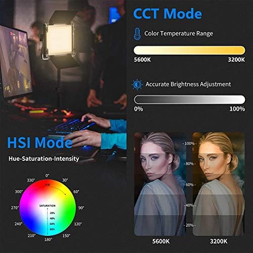 NEEWER 660 PRO RGB LED Video Light with App Control/Barn Door/U Bracket