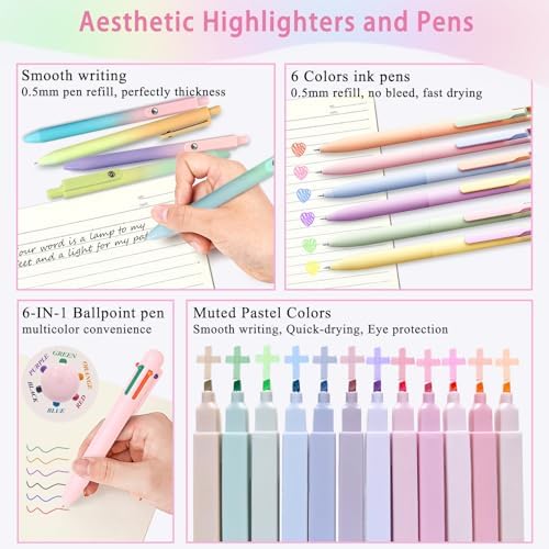 SHINYHARBOR 52Pcs Bible Study Supplies, Multicolor