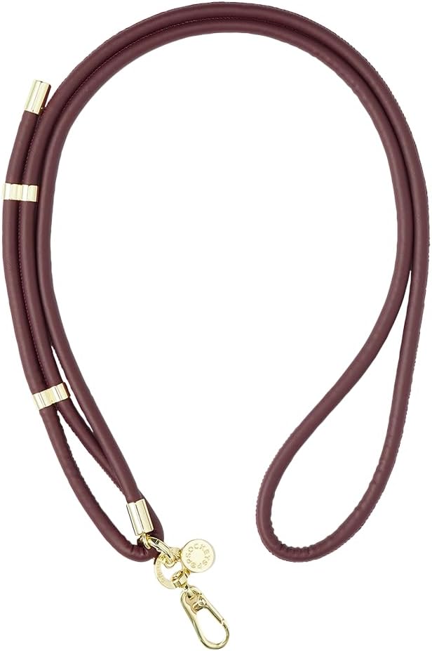 PopSockets Crossbody Phone Strap & Lanyard, Red - Oxblood(1PK)