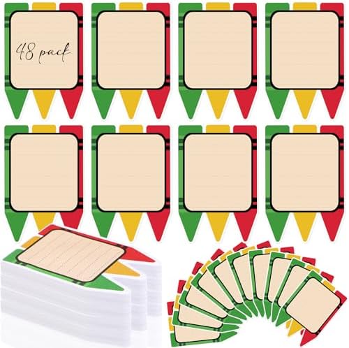 48 Pads 1440 Sheets Crayon Sticky Notes Teachers Note Pads Appreciation Gifts Self Adhesive Memo Pad Cute Gifts