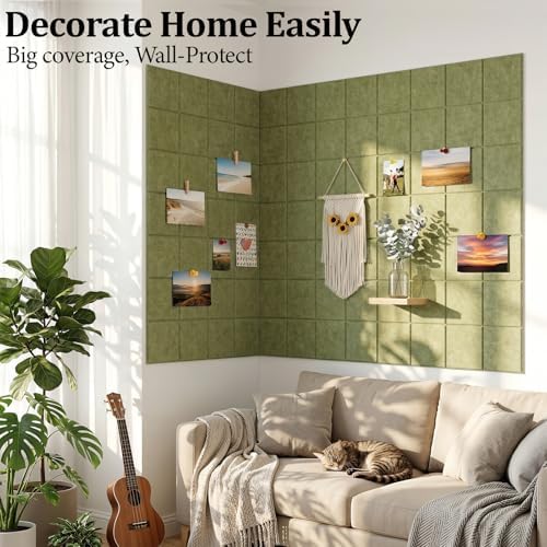 Large Felt Bulletin Board for Walls: 12-Pack Black Cork Board Alternative 11.8x11.8 Inch Peel and Stick Pin Board Wall Decor for Home Organization, Office Memo Board, Self-Adhesive Wall Tiles