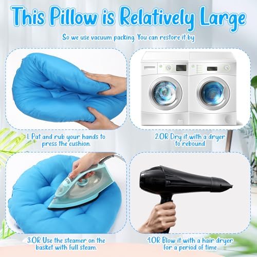 Fumete 12 Pcs Round Floor Pillows Cushions Seating 16 x 16 Inches Floor Round Cushions for Kids Toddlers Flexible Reading Chair Pillows for Classroom Home School Playing Supplies(Bright Color)