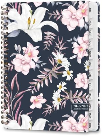 Planner 2026-2027, Weekly and Monthly Academic Planner, July 2026 - June 2027, Hardcover Calendar Agenda Book for School Year Planning, School Supplies for Teacher and Student, A5(6.3'' x 8.5'')