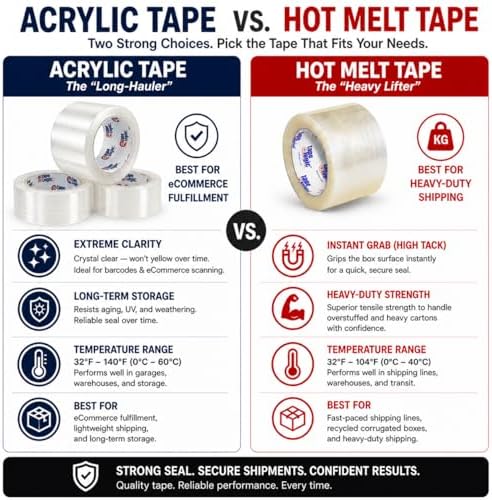 Tape Logic Packing Tape 2-Rolls & Dispenser, 2" x 55 yd 2.6 Mil - Heavy Duty Clear Packaging Tape Roll for Shipping, Moving, Order Fulfillment