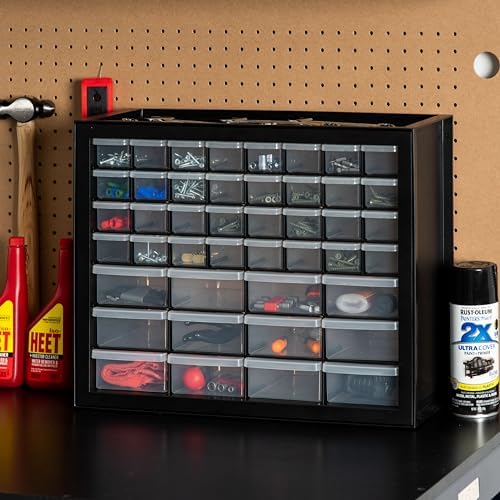 IRIS USA 44-Drawer Small Parts Storage Cabinet, Crafts, Made in USA, Black
