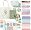 Jutom 110 Pcs Bible Journaling Supplies Bible Study Kit,Green