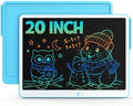Bravokids 20 Inch LCD Writing Tablet for 3-8 Year Olds - Electronic Drawing Pad and Doodle Board as Educational Birthday Gifts for Girls and Boys (Blue)