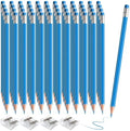 48 PCS Light Blue Pencils Bulk with Eraser, Pre-Sharpened HB Pencils for Writing & Drawing, School Supplies for Kids Homework, Tests, Art Crafts & Teacher Grading(Light Blue)